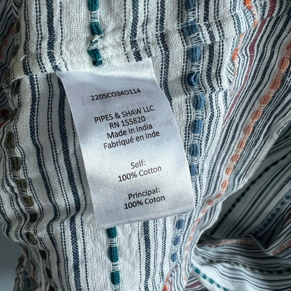 Veronica Beard Tinzia Striped Dress: Blue Multi - Picture 13 of 13